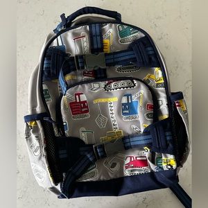 Pottery Barn Kids Mackenzie Backpack, Jax Construction, glow-in-the-dark, small